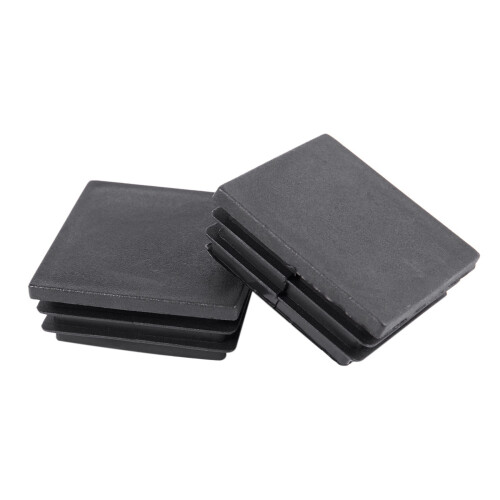 50mm x 50mm Plastic Square End Blind Plugs Cap Pipe Inserts 24Pcs