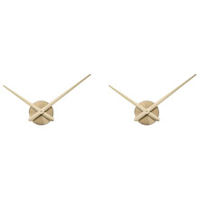 2X Aiguilles D'Horloge 3D, Aiguilles de Mécanisme de Mouvement D'Horloge Bricolage, Remplacement de Pièce D'Accessoires Muraux, Or