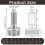 2X Hand Retractable Spring Plunger with Knurled Handle Stainless Steel Lock-Out M6 Type Release Pins A 4