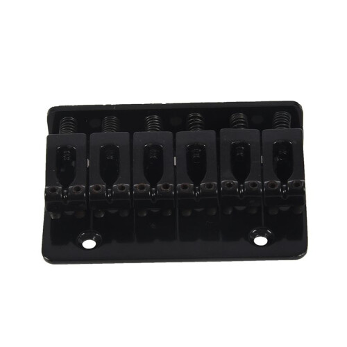 2X Black 6 String Fixed Hard Tail Guitar Bridge for Strat Guitar 2