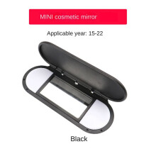 2X Car Roof Sunvisor Sun Visor Makeup Mirror Glass Cover Light Lamp Cap Lid for- F54 F55 F56 F60 2015-2020 Black