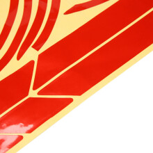 2 Set Reflective Stickers Scooter Full Set Stickers for Series Kickscooter Foldable Stickers(Red)
