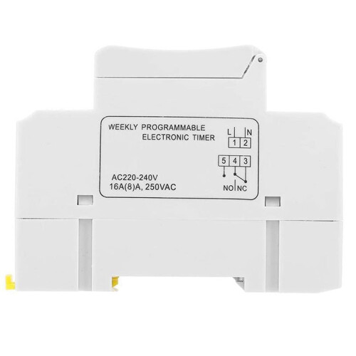 2X THC15A Digital Timer  Programmable Electronic  Control   Delay  DIN Rail AC220-240V 2