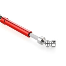 4 Pièces Arbre D'Entraînement CVD En Métal 110-160mm pour 1/10 Perceuse à Roche Télécommandée Axial SCX10 90046 Trx4, Argent