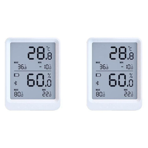 2X Temperature and Humidity Recorder  Temperature Humidity Monitor Support Automatic Data Reports