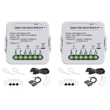 2X Apriporta da Garage SmartZigbee - Accessorio per Cancello Telecomandato Compatibile con per Alexa e GoogleHome