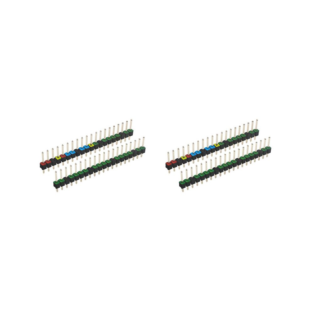 Photos - Educational Toy 4x 20 Pin GPIO Header Adapter 2.54mm Pitch Double Row Color Pin Header for Raspberry Pi W Development Board