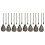 8 Pack Bronzed Ceiling Fan Pull Chain Extension, Classic Drop Shaped Pendant Pull Chains for Ceiling Fans and Lights 1
