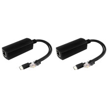 2X Gigabit POE Splitter 5V3A 1000Mbps Type-C Power over Ethernet for for for IP Camera for Raspberry Pi 4