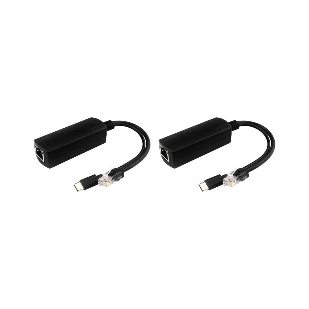 Photos - Educational Toy 2X Gigabit POE Splitter 5V3A 1000Mbps Type-C Power over Ethernet for for for IP Camera for Raspberry Pi 4