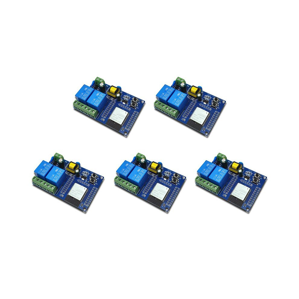 5X Esp32 Relay Module Dual Channel Wifi Relay Module Esp32-Wroom Secondary Development Board For 6032454823199