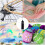 40Pcs Precision Tip Applicator Bottles Black Metal Needle Plastic Bottle 10ML Precision Tip Applicator Bottles 6