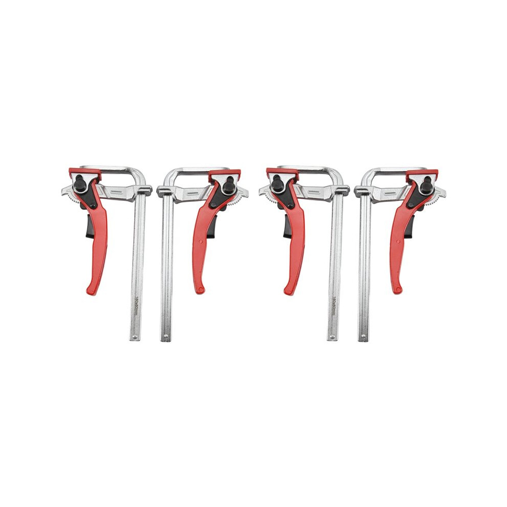 4Pcs Ratcheting Table Clamp, Quick Ratchet Track Saw Guide Rail Clamp For Table And Guide Rail System Woodworking Clamp 6032391527143