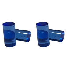 4 Stück Bunte Acryl-Pool-Queue-Ferrulen, Runde Billard-Jump- und Break-Queue-Ferrulen, Außendurchmesser 15 mm X Länge 28 mm, Billardzubehör B