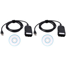 2X Car Detector HEX-V2 VCDS 24.5 ATMEGA162 5054 USB 2.0 Interface for 1996-2017 English Version