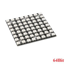 2X WS2812 LED 5050 RGB 8x8 LED Matrix WS2812B 8x8 64-Bit Full Color 5050 RGB LED Lamp Panel Light