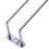 4X Glas Wein Champagner Cup Hangers Rack Halter mit Schrauben (Silber) 6