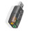 2X External USB Sound Card 3D Audio Headset Microphone Adapter for PC Desktop Support for Three-Dimensional Sound 2
