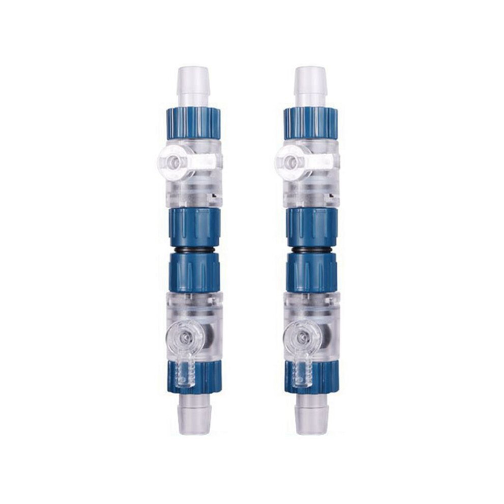 Semoic 2Pcs 12Mm Aquarium Filter Water Hose Flow Control Double Tap Quick Release Connector Fish Tank Filter