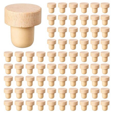 Wine Bottle Corks T Shaped Cork Plugs for Wine Cork Wine Stopper Reusable Wine Corks Wooden and Rubber (240 Pieces)