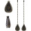 8 Pack Bronzed Ceiling Fan Pull Chain Extension, Classic Drop Shaped Pendant Pull Chains for Ceiling Fans and Lights 2