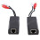 2 Par de Extensor de Cabo de Rede de Áudio RCA Transmissor de Par Trançado Interface RCA Extensor de Áudio de 2 Vias RJ45 para Extensor RCA 3