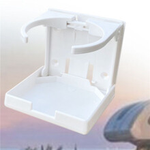 3X ABS Plastic Adjustable Folding Cup Drink Can Bottle Holder Stand for Car Auto Boat Truck RV Van Fishing Box(White)