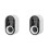 2X Automatic Toothpaste Squeezer Set, Electric Ultraviolet Disinfection Toothbrush, Wall-Mounted Non-Punch White 1