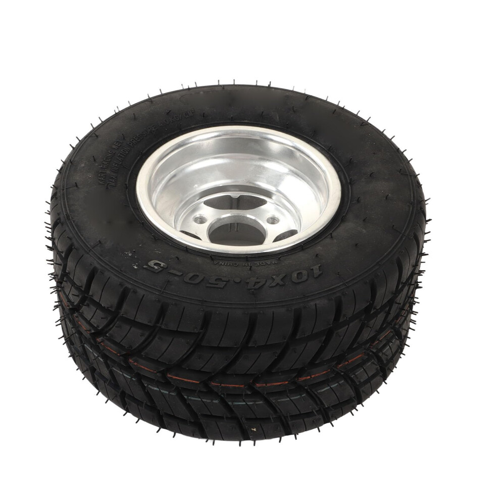 10X4.505 Atv Utv Go Kart Tire With Hub, Explosionproof Antislip OffâRoad Universal Replacement Wheel Assembly 9092120977066