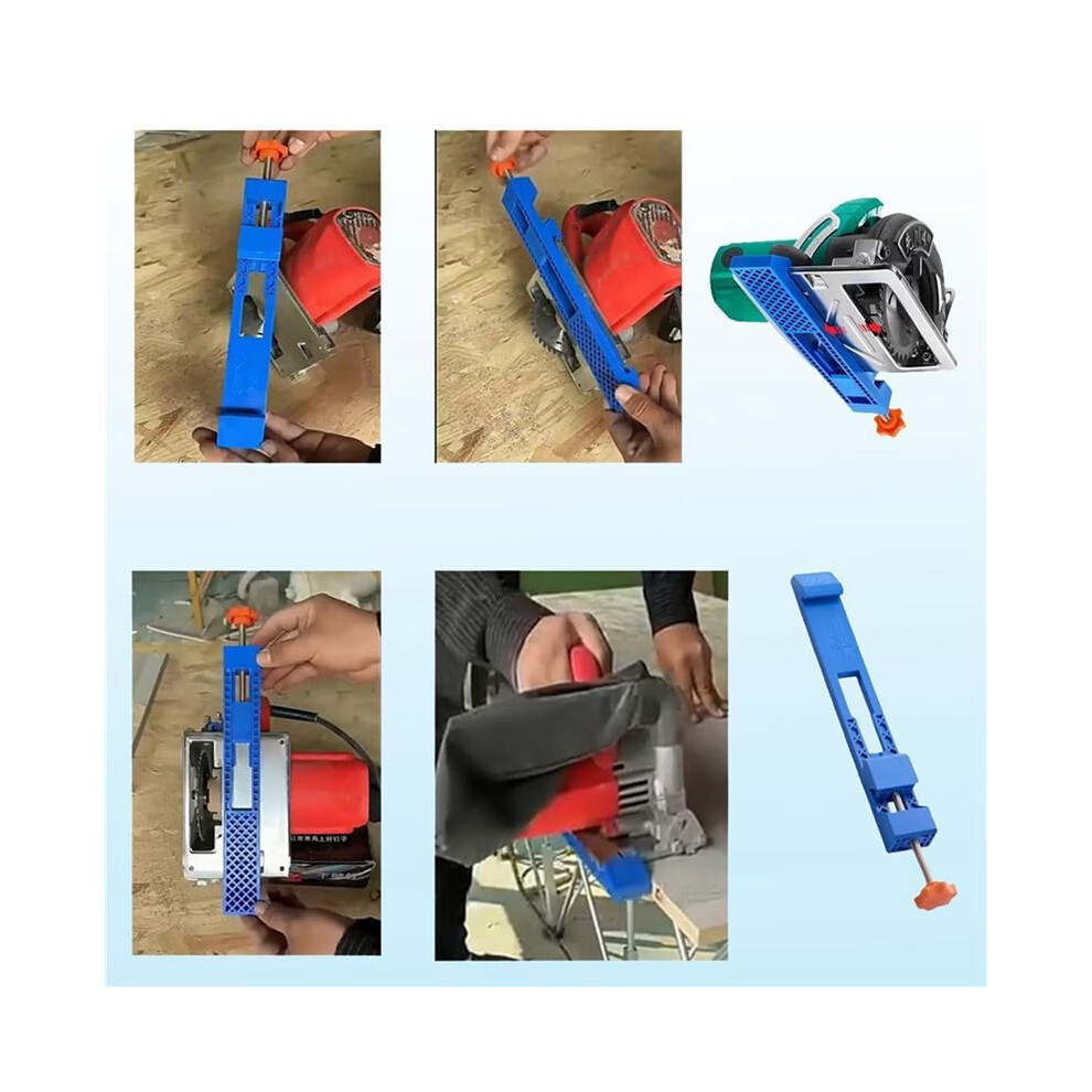 Adjustable Cutting Machine Base Guide,Electric Circular Saw Milling Positioning Clamp, Precision Wood Cutting Guide 2Set 6032093469024