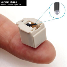 2X ATN3600L Conical Record Player Needle Replacement for  AT-LP60 AT-LP60USB Turntable Stylus with Cover