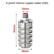 2X 304 Stainless Steel Float Valve Fully Automatic Level Controller Water Tank Kitchen Faucet Full of Water C