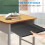 24 Pack Desk Dividers for Students, Waterproof Plastic Study Carrel Divider, Privacy Classroom Shield Black 1