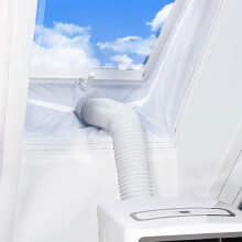 Heißluftstopper für den Luftaustausch, Fensterdichtung für tragbare Klimaanlagen mit fortschrittlichem Verschlusssystem, strapazierfähigem
