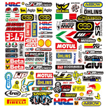 Autocolante de curse pentru personalizare motociclete și auto, pachet de autocolante din vinil decupate, impermeabile, pentru motociclete, mașini,