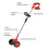 Cordless Weed Trimmer 24V Rechargeable Grass Edger with Telescopic Handle Red Compact US Plug 5