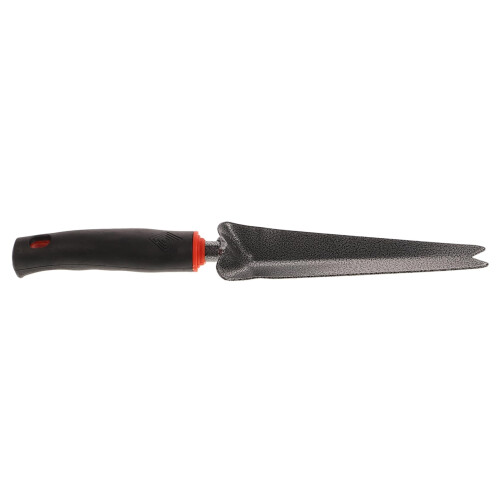Weed Puller Hand Weeder Tool with Ergonomic Wood Handle, Carbon Steel Forked Tip for Deep Root Removal
