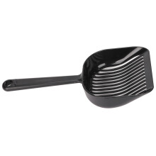 ABS Katzenstreusieb 26 cm Schwarz mit 5 mm Abstand & ergonomischem Griff