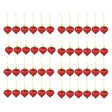 48 PièCes SéRies Paillettes en Forme de Coeur FêTe en Forme de Coeur Ornements Suspendus pour la DéCoration D'Anniversaire de Mariage de la
