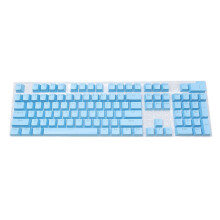104 Tasti Blu, Copritasti Della Tastiera Meccanica Tasti Della Tastiera del Gioco Resistenti All'Usura Senza Olio Copritasti Blu per Tastiera, Blu