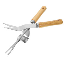 Garden Weeding Tool Set, Stainless Steel Manual Weed Puller for Deep Root Removal, Ergonomic Handle