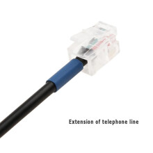 RJ9 4P4C Male-To-Dual Female Port Connector Headset/Phone Extension Cable Is Suitable for AVAYA Phone Sequence