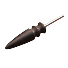 Leather Burnisher Bits Rotary Tool Pointed Tip Made of Solid Tropical Sandalwood Create Smooth Clean Edges, length 74mm