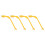 4Pcs  Swing Trainer for Aids Beginner Gesture Alignment Training  Correct Practice Guide Yellow 1