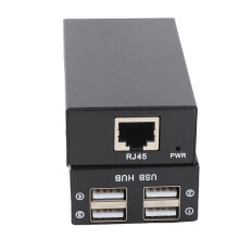 USB 2.0 Extender Panoramischer Track 2-Wege Übertragung 200m Schwarz