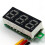 0V-100V 0,28 Polegadas Voltímetro Digital Medidor de Voltagem Volt Detector Monitor Tester Painel Carro Verde 7