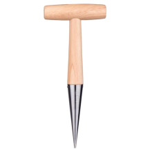 Handheld Garden Hole Digger with Ergonomic TShaped Handle, Metal Tip Planting Tool for Seeds and Vegetables