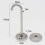 5 Pcs Wall Mount Ceiling Hooks,Swag Hooks,Stainless Steel Round Base Ceiling Hanger,Ceiling Hooks for Hang Plant Baskets 2