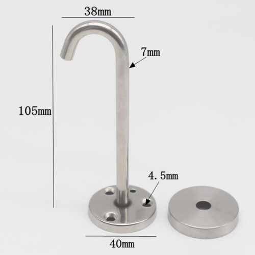 5 Pcs Wall Mount Ceiling Hooks,Swag Hooks,Stainless Steel Round Base Ceiling Hanger,Ceiling Hooks for Hang Plant Baskets 1