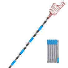 Fruit Picker Tool with Basket, Adjustable Telescopic Fruit Picker Pole 7.8ft for Apple Mango Orange